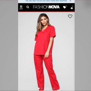 Fashion Nova Scrubs NWT